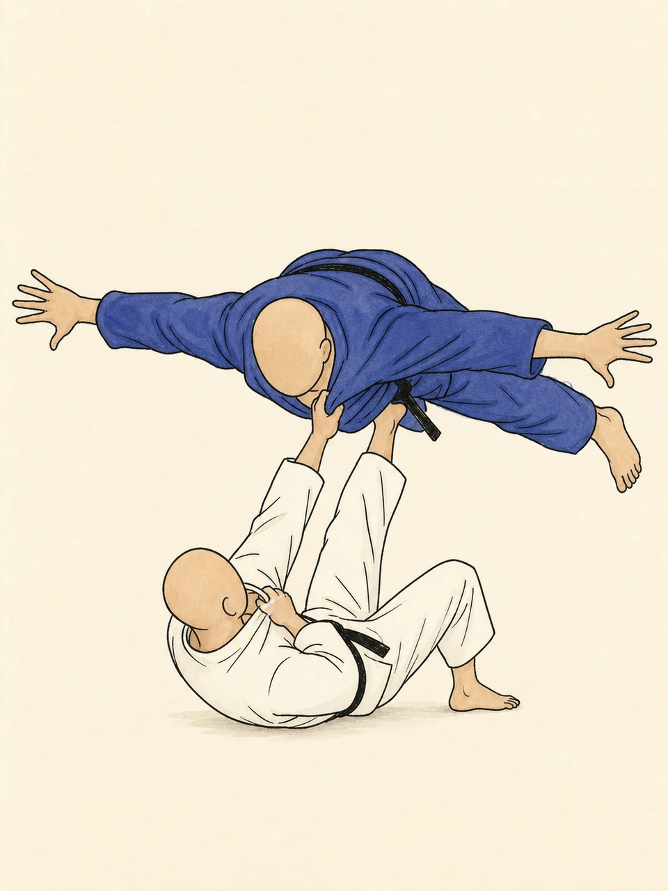 Hikikomi-gaeshi technique illustration