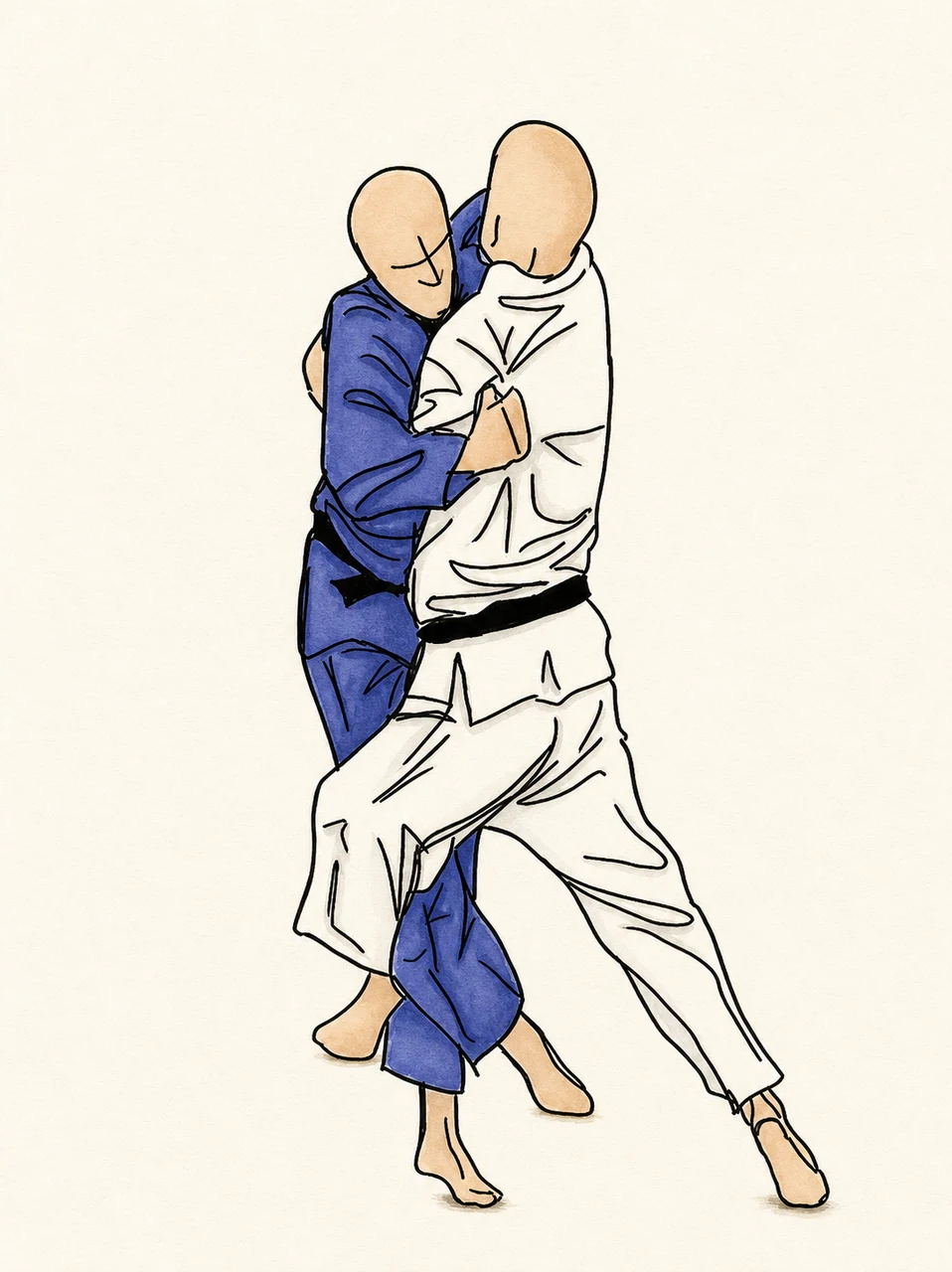 Original demonstration illustration of Ko-soto-gake