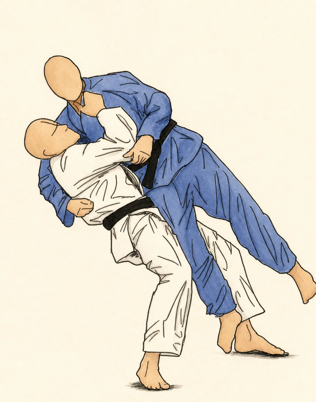 Original demonstration illustration of Ura-nage
