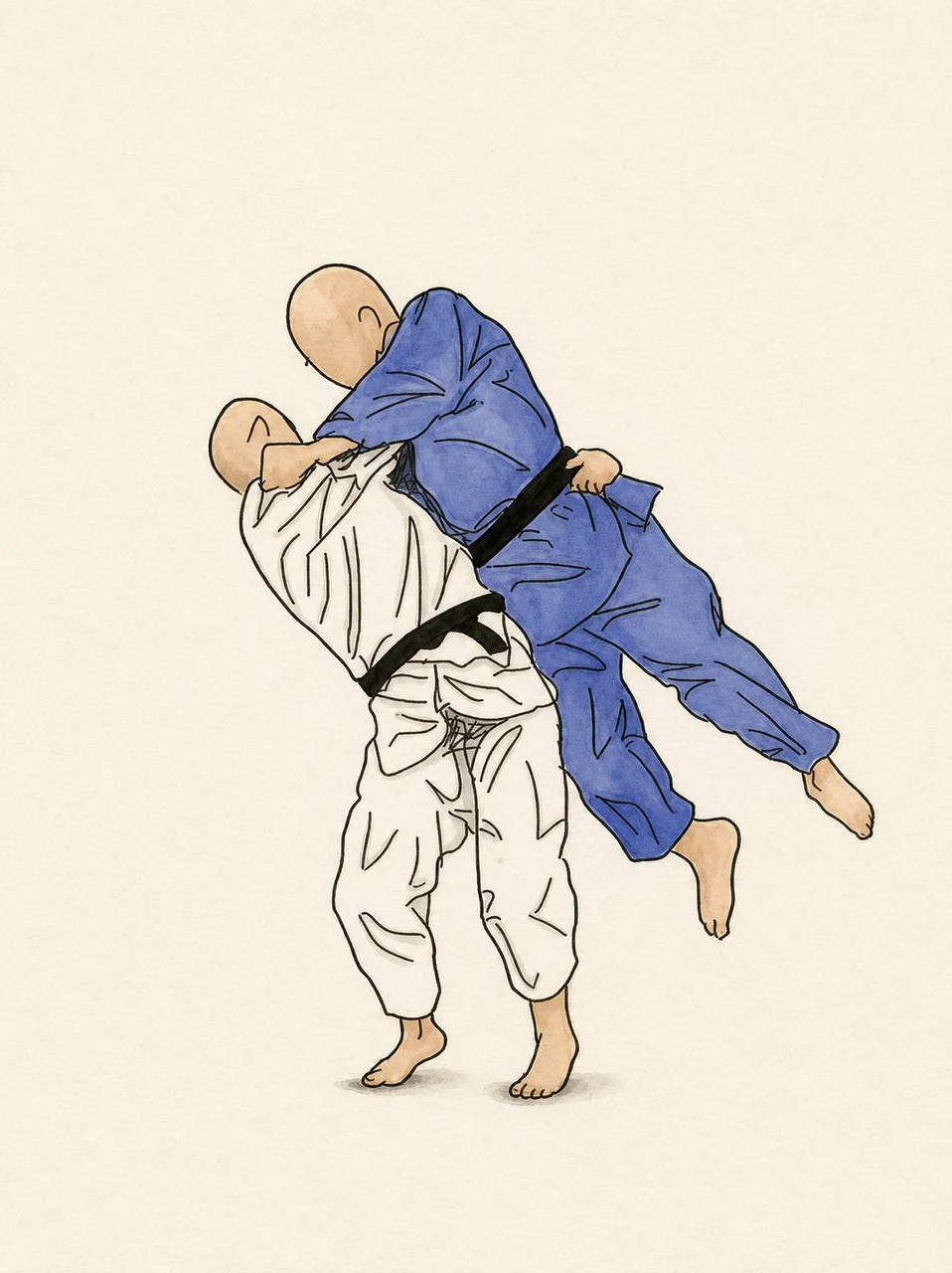 Original demonstration illustration of Utsuri-goshi