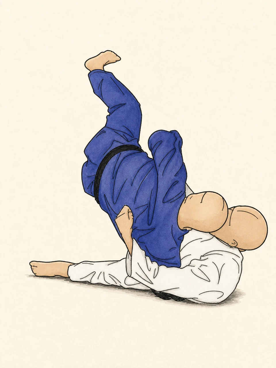Original demonstration illustration of Yoko-guruma