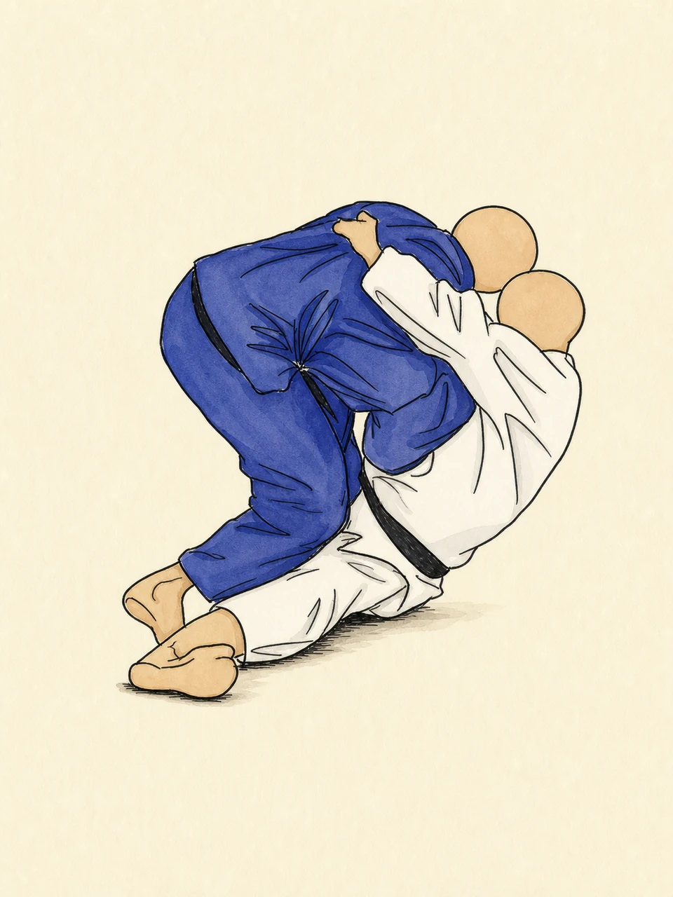 Original demonstration illustration of Yoko-otoshi