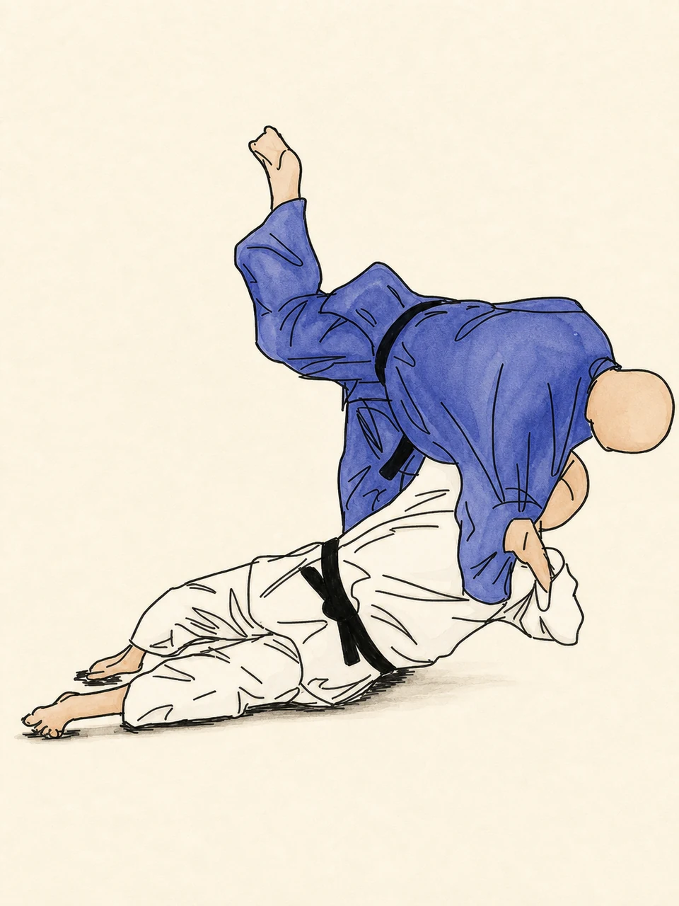 Original demonstration illustration of Yoko-wakare